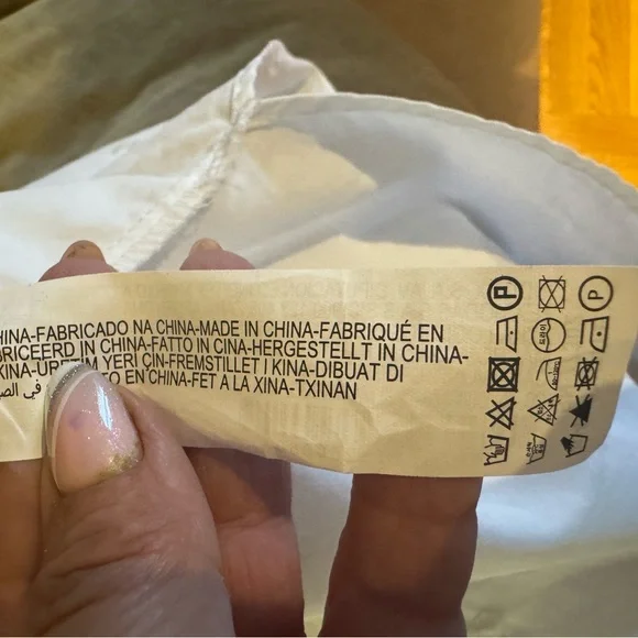 Zara White Blouse with Silver Embellishments - Picture 9 of 16